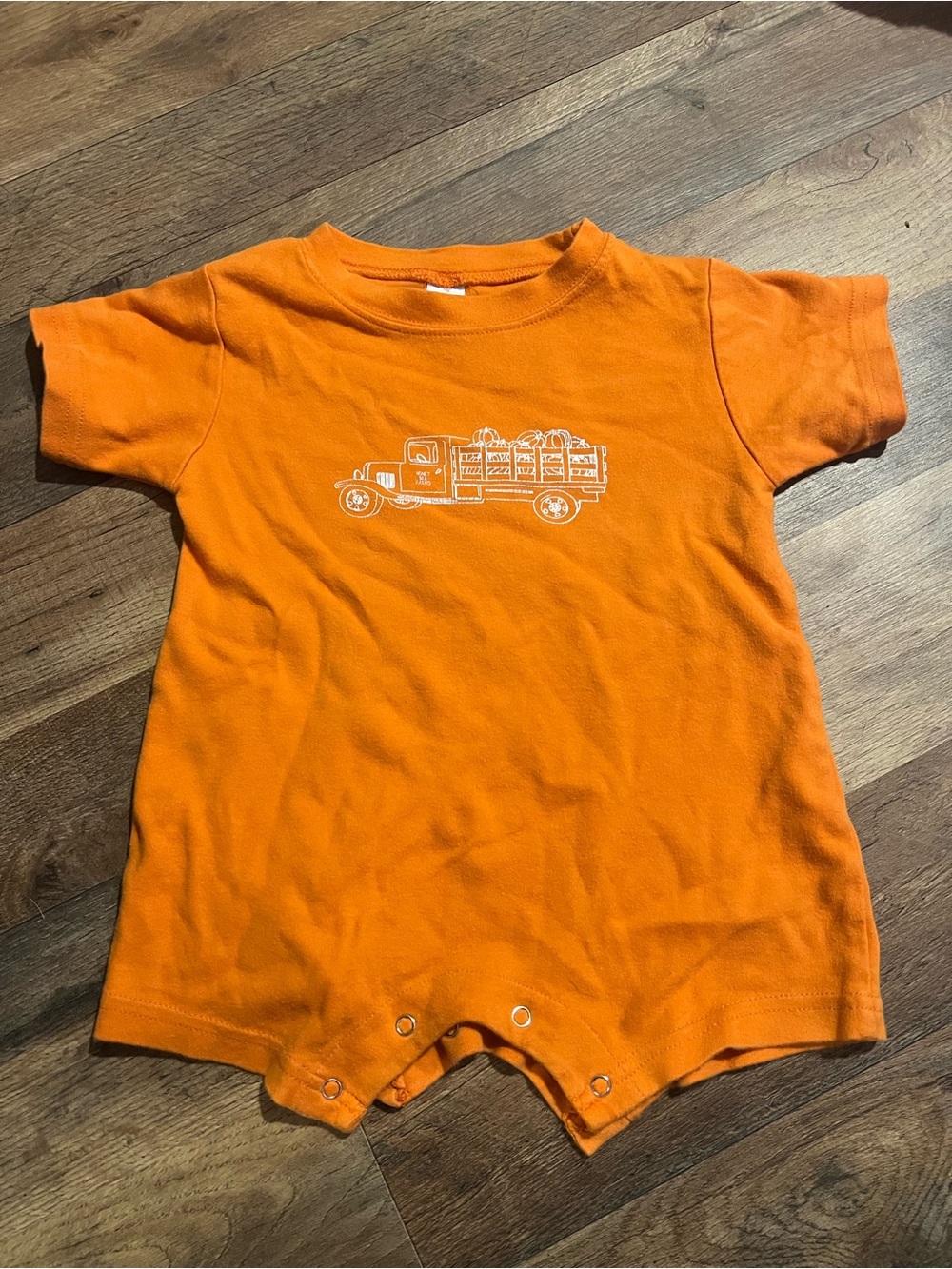 Orange Truck Graphic Baby/ Toddler One-Piece Bodysuit